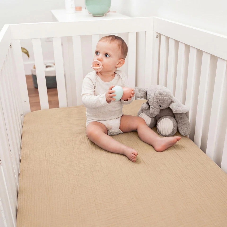 Waterproof Fitted Cot Bed Sheet (Potty Training & Mattress Protector