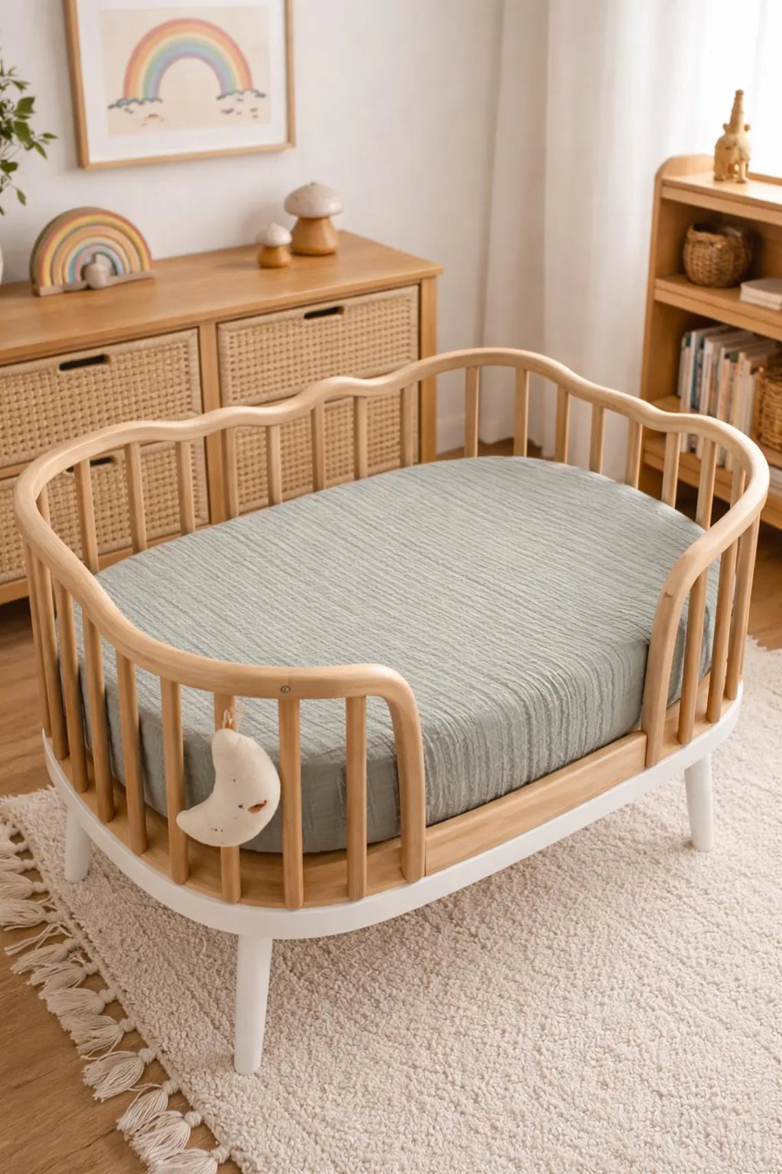 Waterproof Fitted Cot Bed Sheet (Potty Training & Mattress Protector